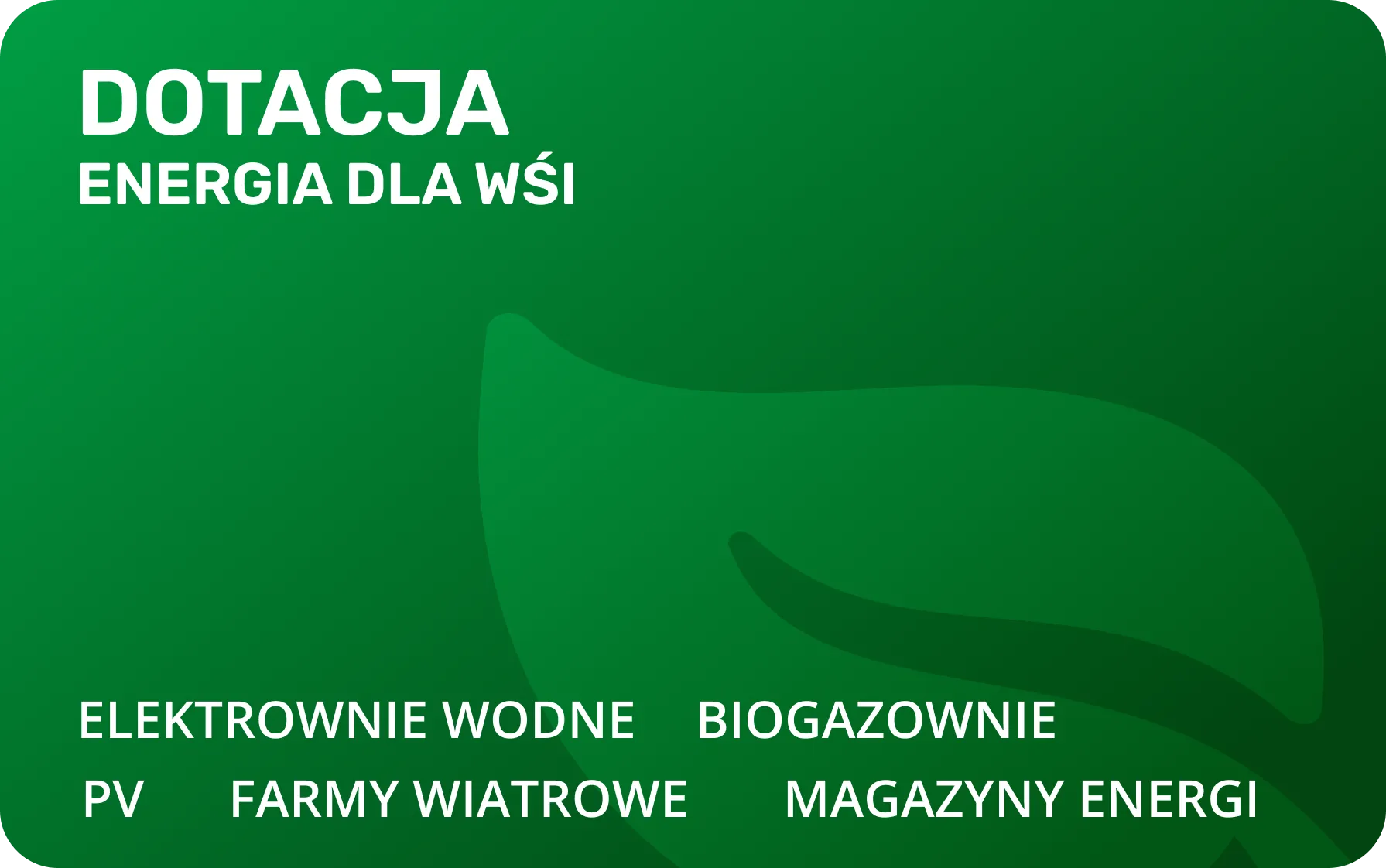 DOTACJA ENERGIA DLA WŚI